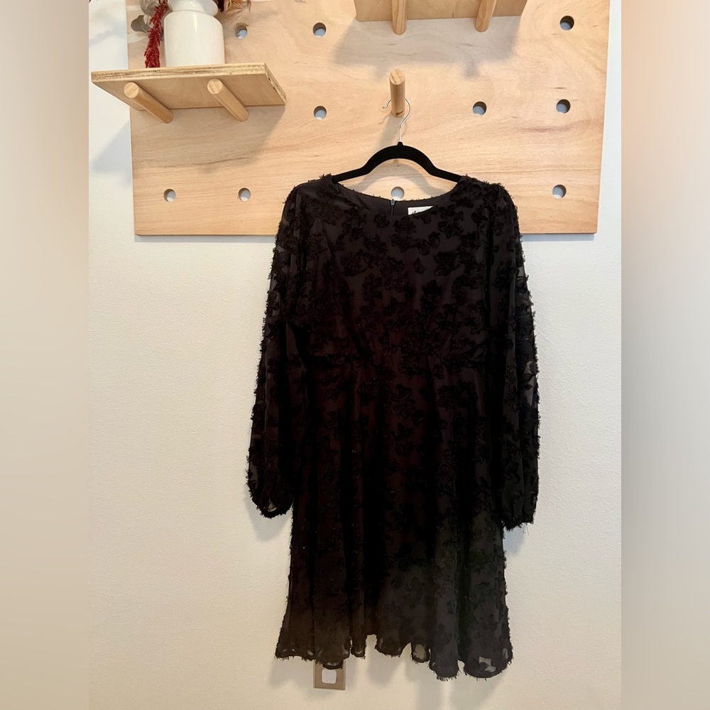 Pink blush black Maternity dress